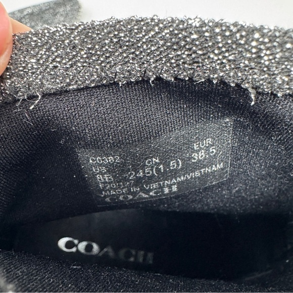 Coach Whitny Bootie Silver Metallic & Black - Picture 13 of 14